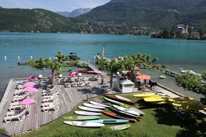 La Baie Des Voiles 3 Chambres 4 A 6 Personnes Au Bord Du Lac Plage Privee Duingt Eksteriør bilde