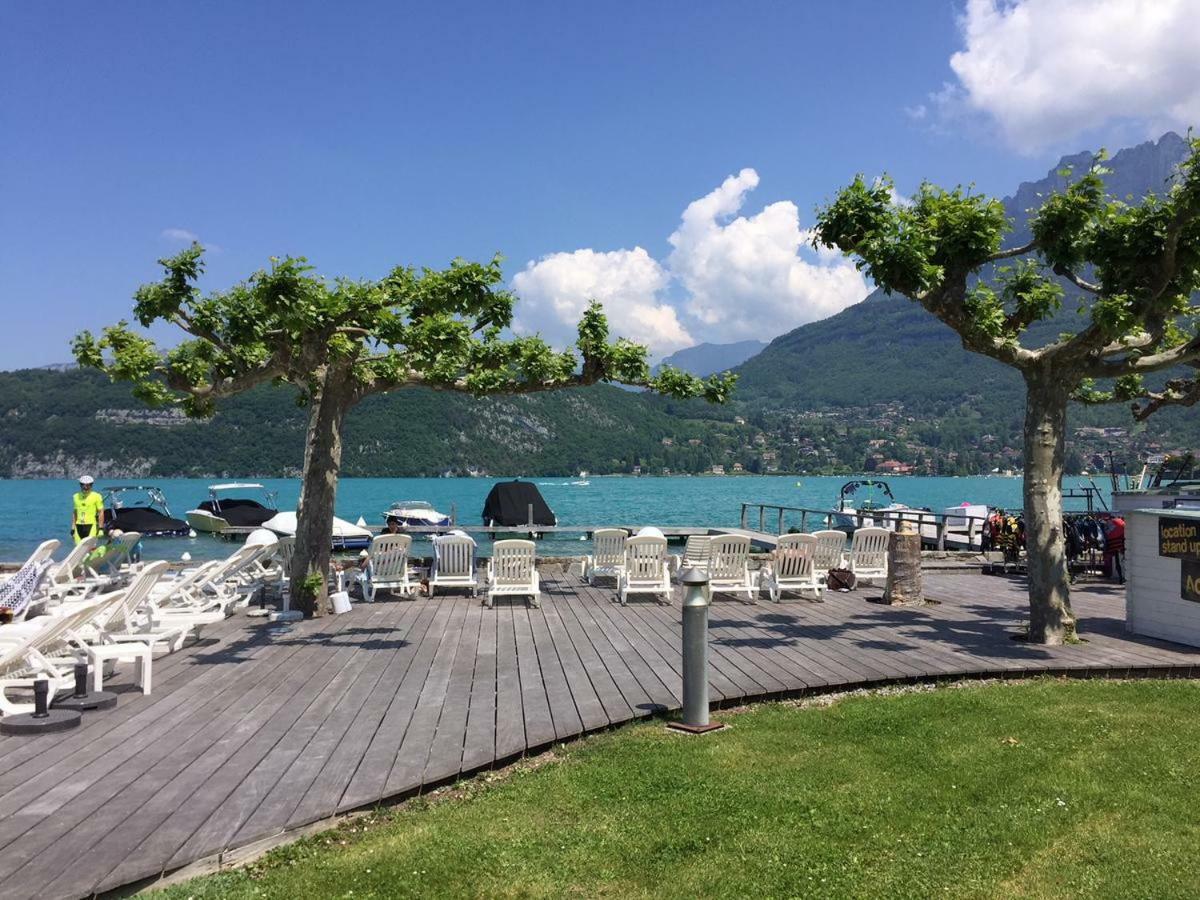 La Baie Des Voiles 3 Chambres 4 A 6 Personnes Au Bord Du Lac Plage Privee Duingt Eksteriør bilde